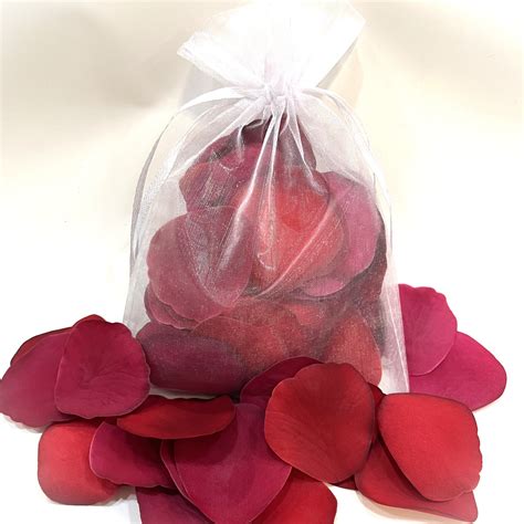 bag of fake rose petals|realistic rose petals.